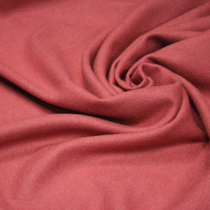 Tissu Lainage rose framboise, fabrication française
