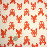 Tissu cotonnade HOMARD vermillon, 4 couleurs disponibles - OEKO - TEX STANDARD 100 - TissusPapi.com