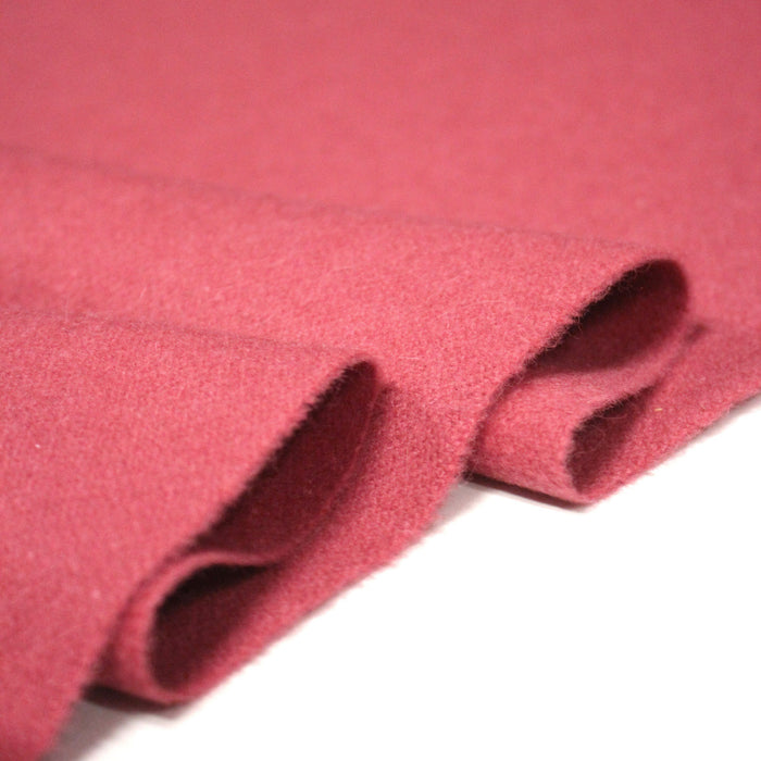 Tissu Lainage rose framboise, fabrication française