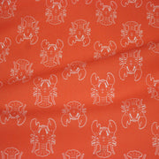 Tissu cotonnade HOMARD vermillon, 4 couleurs disponibles - OEKO - TEX STANDARD 100 - TissusPapi.com