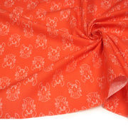 Tissu cotonnade HOMARD vermillon, 4 couleurs disponibles - OEKO - TEX STANDARD 100 - TissusPapi.com