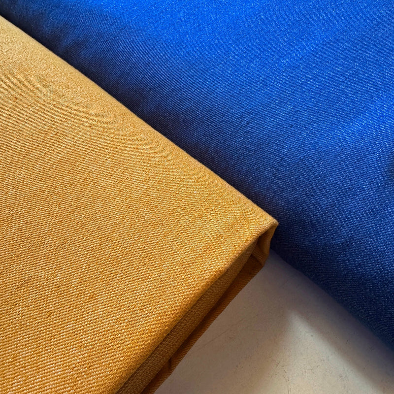 Tissu denim coton élasthanne : nombreuses couleurs - OEKO - TEX STANDARD 100 - TissusPapi.com
