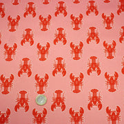 Tissu cotonnade HOMARD vermillon, 4 couleurs disponibles - OEKO - TEX STANDARD 100 - TissusPapi.com