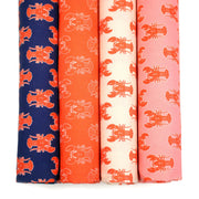 Tissu cotonnade HOMARD vermillon, 4 couleurs disponibles - OEKO - TEX STANDARD 100 - TissusPapi.com