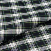 Tissu habillement Tartan carreaux motif traditionnel bleu marine, vert et blanc - OEKO - TEX® - TissusPapi.com