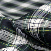 Tissu habillement Tartan carreaux motif traditionnel bleu marine, vert et blanc - OEKO - TEX® - TissusPapi.com