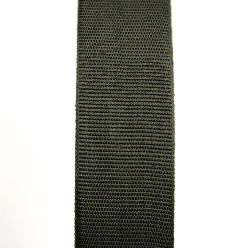 Ruban gros grain vert kaki 25mm - Galette de 50 mètres - Fabrication française - TissusPapi.com