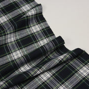 Tissu habillement Tartan carreaux motif traditionnel bleu marine, vert et blanc - OEKO - TEX® - TissusPapi.com