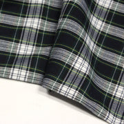 Tissu habillement Tartan carreaux motif traditionnel bleu marine, vert et blanc - OEKO - TEX® - TissusPapi.com