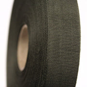 Ruban gros grain vert kaki 25mm - Galette de 50 mètres - Fabrication française - TissusPapi.com