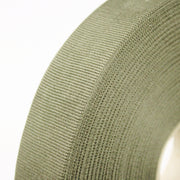 Ruban gros grain couleur vert kaki clair 25mm - Galette de 50 mètres - Fabrication française - TissusPapi.com