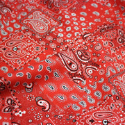 Tissu cotonnade, motif BANDANA paisley : rouge / bleu / vert - OEKO - TEX STANDARD 100 - TissusPapi.com