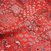 Tissu cotonnade, motif BANDANA paisley : rouge / bleu / vert - OEKO - TEX STANDARD 100 - TissusPapi.com