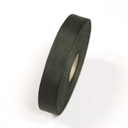 Ruban gros grain vert kaki 25mm - Galette de 50 mètres - Fabrication française - TissusPapi.com