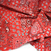 Tissu cotonnade, motif BANDANA paisley : rouge / bleu / vert - OEKO - TEX STANDARD 100 - TissusPapi.com