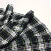 Tissu habillement Tartan carreaux motif traditionnel bleu marine, vert et blanc - OEKO - TEX® - TissusPapi.com