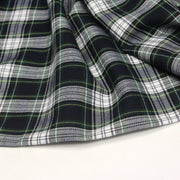 Tissu habillement Tartan carreaux motif traditionnel bleu marine, vert et blanc - OEKO - TEX® - TissusPapi.com