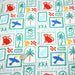 Tissu double gaze Palmiers, bananes et toucans - Collection SICILIA - STANDARD 100 OEKO - TEX - TissusPapi.com