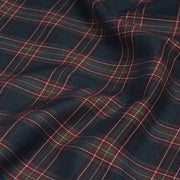 Tissu habillement Tartan carreaux motif traditionnel bleu marine et bordeaux - OEKO - TEX® - TissusPapi.com