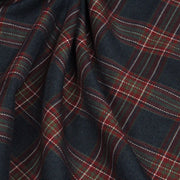Tissu habillement Tartan carreaux motif traditionnel bleu marine et bordeaux - OEKO - TEX® - TissusPapi.com