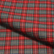 Tissu habillement Tartan carreaux motif traditionnel rouge, vert et gris - OEKO - TEX® - TissusPapi.com