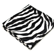 Tissu Velours imprimé motif ZEBRE : noir & blanc cassé - TissusPapi.com