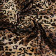 Tissu Velours imprimé motif LEOPARD aux couleurs fauves - TissusPapi.com