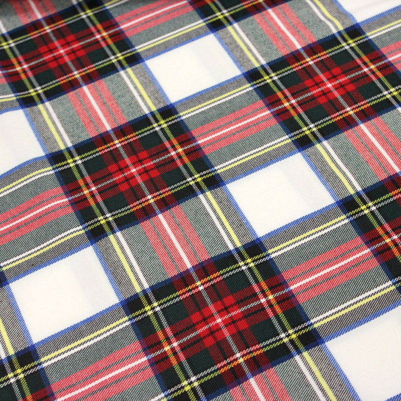 Tissu habillement Tartan motif traditionnel rouge, blanc, jaune, noir et vert - OEKO - TEX - TissusPapi.com