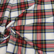 Tissu habillement Tartan motif traditionnel rouge, blanc, jaune, noir et vert - OEKO - TEX - TissusPapi.com