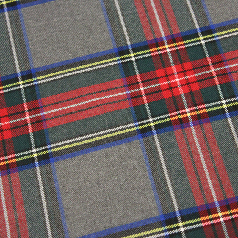 Tissu habillement Tartan motif traditionnel rouge, gris, jaune, noir et vert - OEKO - TEX® - TissusPapi.com