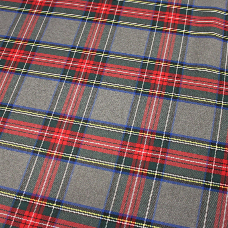 Tissu habillement Tartan motif traditionnel rouge, gris, jaune, noir et vert - OEKO - TEX® - TissusPapi.com