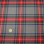 Tissu habillement Tartan motif traditionnel rouge, gris, jaune, noir et vert - OEKO - TEX® - TissusPapi.com