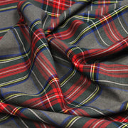 Tissu habillement Tartan motif traditionnel rouge, gris, jaune, noir et vert - OEKO - TEX® - TissusPapi.com