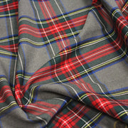 Tissu habillement Tartan motif traditionnel rouge, gris, jaune, noir et vert - OEKO - TEX® - TissusPapi.com