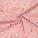 Tissu popeline coton, roller quad / patins à roulette & rayures blanches et rouges - TissusPapi.com