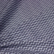 Tissu popeline coton, motif japonais KURUMA aux cercles bleu indigo - TissusPapi.com