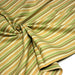 Tissu popeline coton aux rayures tons verts et ocres - TissusPapi.com