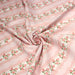 Tissu popeline coton, rayure romantique aux bouquets de roses façon dentelle - TissusPapi.com