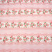 Tissu popeline coton, rayure romantique aux bouquets de roses façon dentelle - TissusPapi.com