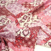 Tissu coton fin imprimé INDIENNES, patchwork rose de motifs floraux et arabesques - STANDARD 100 OEKO - TEX - TissusPapi.com