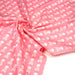 Tissu popeline coton enfant, les têtes de pirate blanc, fond rose - TissusPapi.com