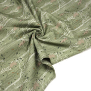 Tissu cotonnade vert aux ours dans les arbres, collection AUTOMNE - STANDARD 100 OEKO - TEX - TissusPapi.com
