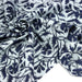 Tissu coton fin imprimé INDIENNE bleu ciel aux fleurs traditionnelles indiennes bleu Prusse - TissusPapi.com