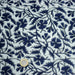 Tissu coton fin imprimé INDIENNE bleu ciel aux fleurs traditionnelles indiennes bleu Prusse - TissusPapi.com