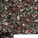 Tissu coton fin imprimé INDIENNES noir aux fleurs traditionnelles indiennes rouges et écrues - TissusPapi.com