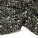 Tissu coton fin imprimé INDIENNES noir aux fleurs traditionnelles indiennes noires et écrues - TissusPapi.com