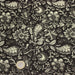 Tissu coton fin imprimé INDIENNES noir aux fleurs traditionnelles indiennes noires et écrues - TissusPapi.com