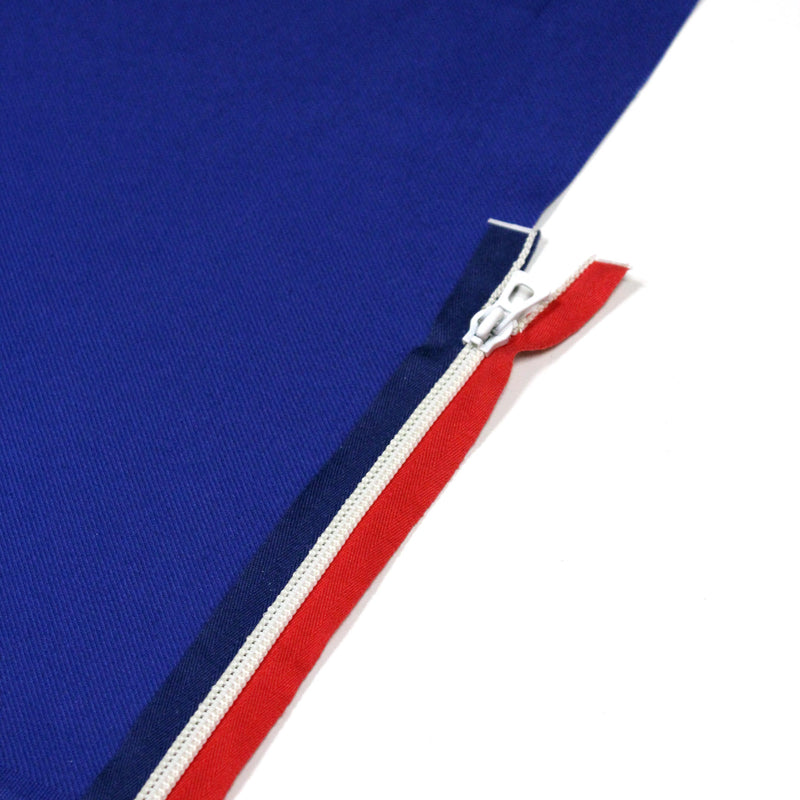 Fermeture à glissière séparable 55cm tricolore bleu blanc rouge - Fabrication française - TissusPapi.com