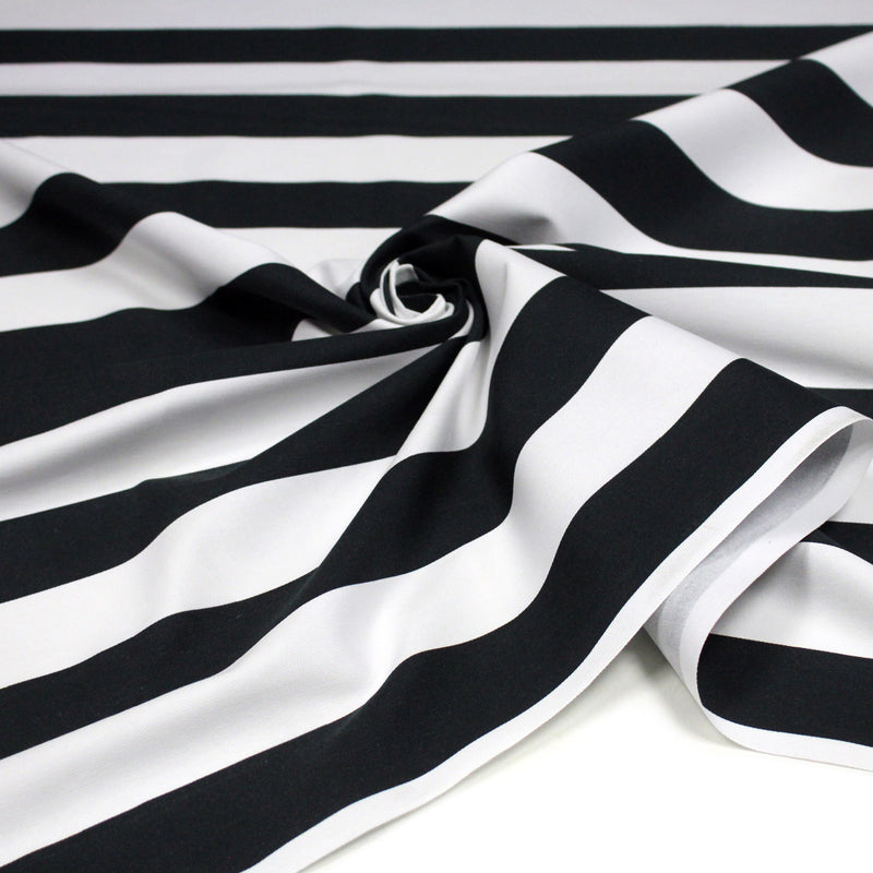 Tissu gabardine coton LARGES RAYURES : nombreuses couleurs ! - STANDARD 100 OEKO - TEX - TissusPapi.com