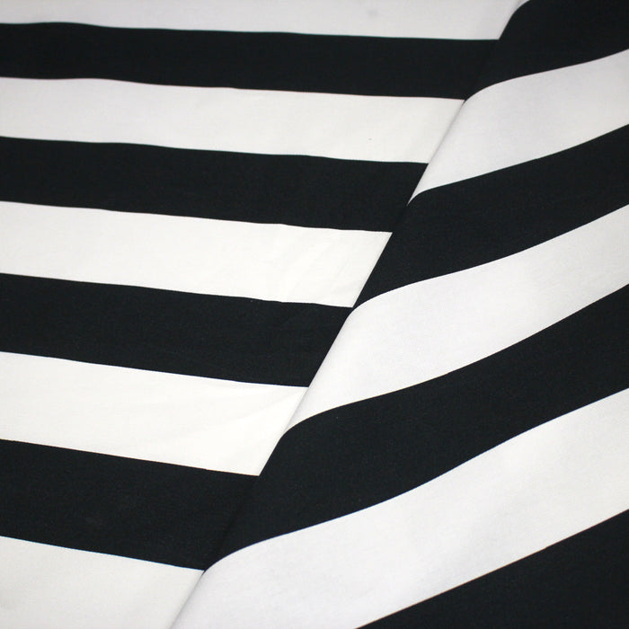 Tissu gabardine coton LARGES RAYURES : nombreuses couleurs ! - STANDARD 100 OEKO-TEX